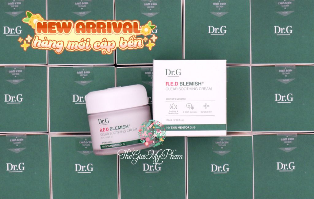 Kem Dưỡng Dịu Da, Phục Hồi Và Giảm Đỏ Dr.G R.E.D Blemish Clear Soothing Cream 70ml