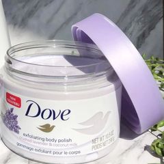 Kem Tẩy Da Chết Body DOVE 298g #Lavender&Sữa Dừa