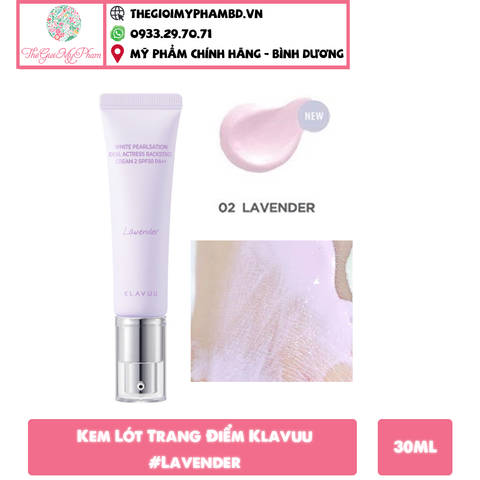 Kem Lót Klavuu 30ml #Lavender