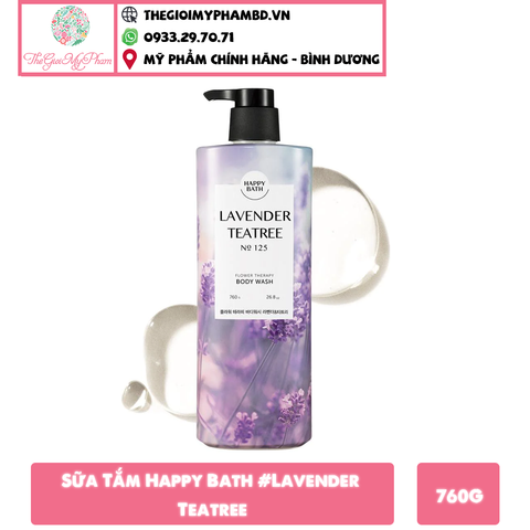 Sữa Tắm Happy Bath 760g #Lavender Teatree