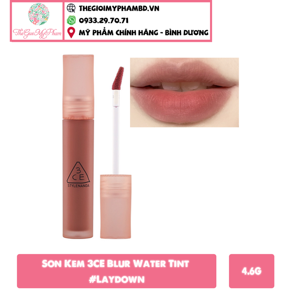 3CE - Son 3CE Blur Water Tint #Laydown