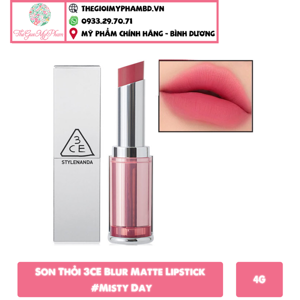 Son Thỏi 3CE Blur Matte Lipstick #Misty Day