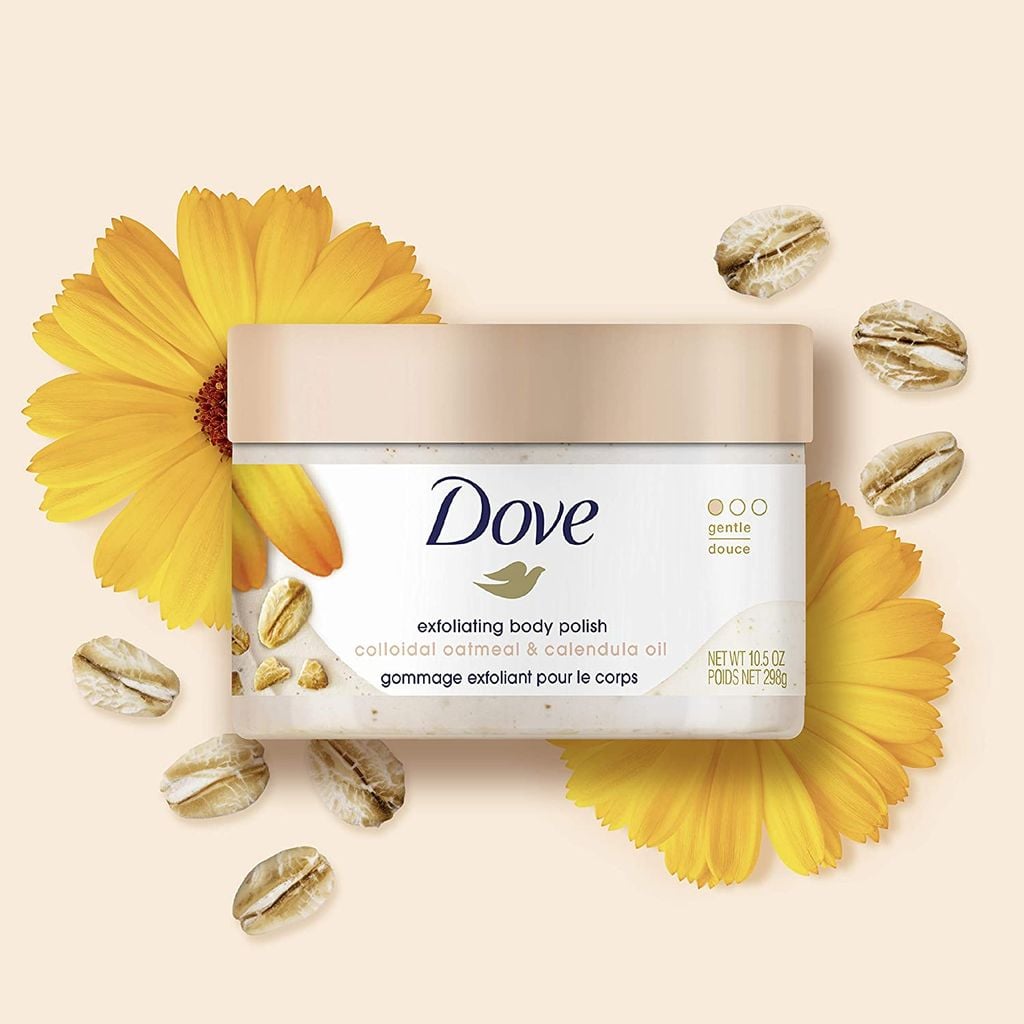 Kem Tẩy Da Chết Body DOVE 298g #Lúa Mạch&Dầu Hoa Cúc