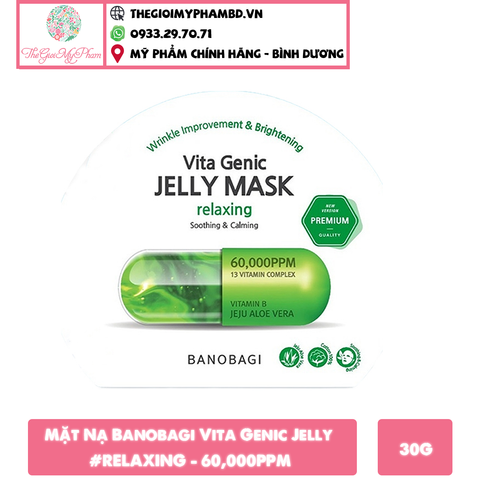 Mặt Nạ Banobagi Jelly #Relaxing (Xanh Lá)