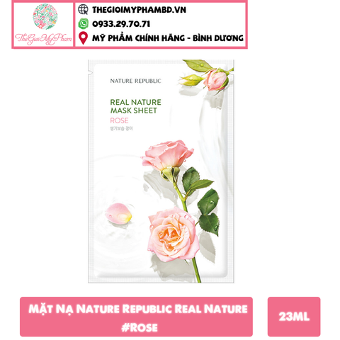 Mặt Nạ Nature Republic Real Nature Mask Sheet #Rose