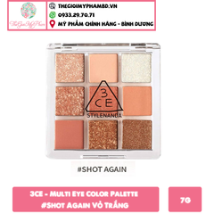 3CE - Multi Eye Color Palette #Shot Again (Vỏ Trắng-Ko tđ)