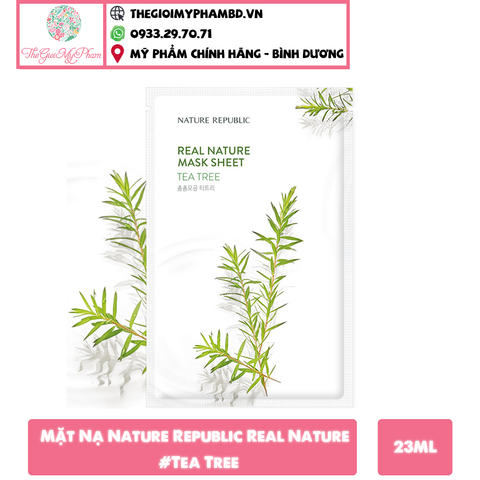 Mặt Nạ Nature Republic Real Nature Mask Sheet #Tea Tree