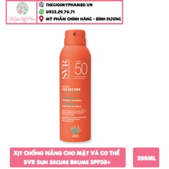 Xịt Chống Nắng SVR Sun Secure Brume SPF50 200ml