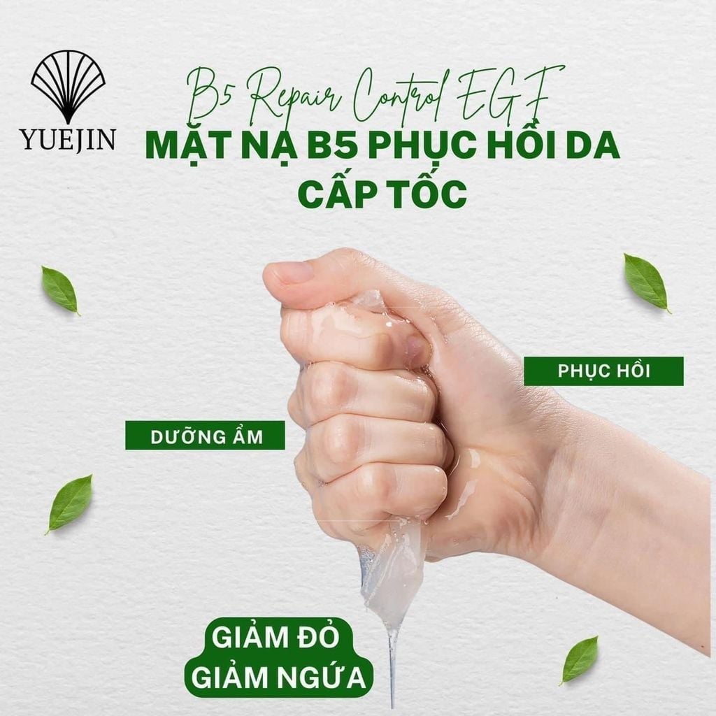 Mặt Nạ Yuejin B5x2 Repair Control EGF Mask Phục Hồi Cấp Ẩm Cho Da