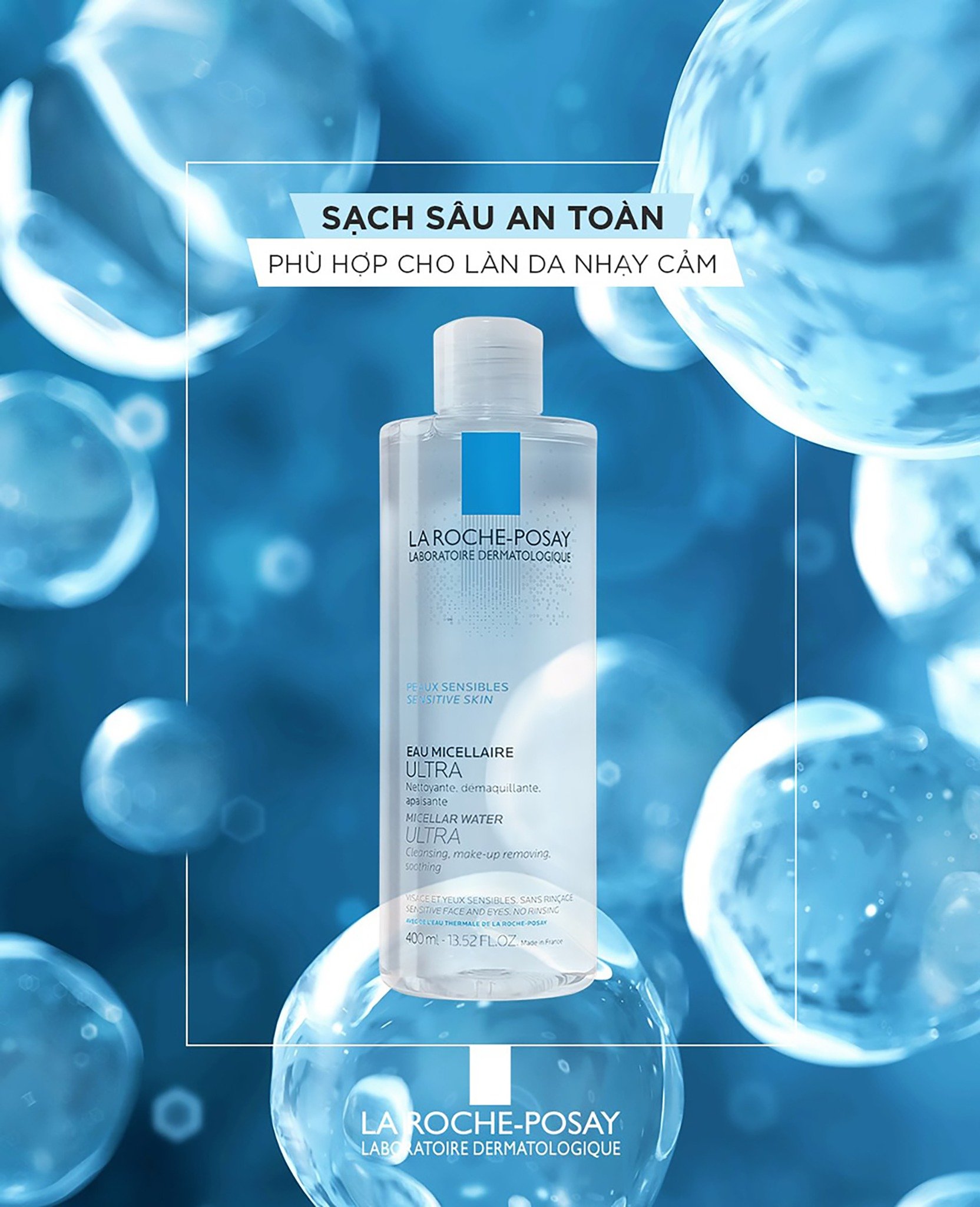 Nước tẩy trang cho da nhạy cảm La Roche-Posay