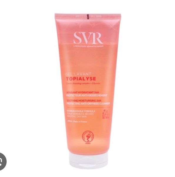 SVR - Gel Rửa Mặt Da Khô, Nhạy Cảm Topialyse Gel Lavant 200ml
