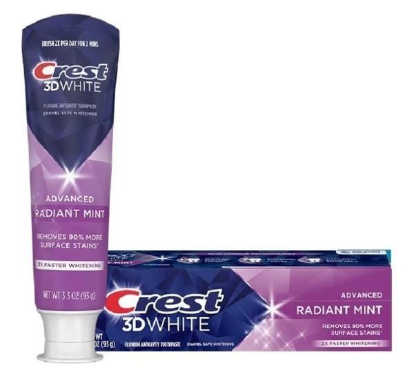 Kem Đánh Trắng Răng Crest 3D White Advanced Radiant Mint 93g