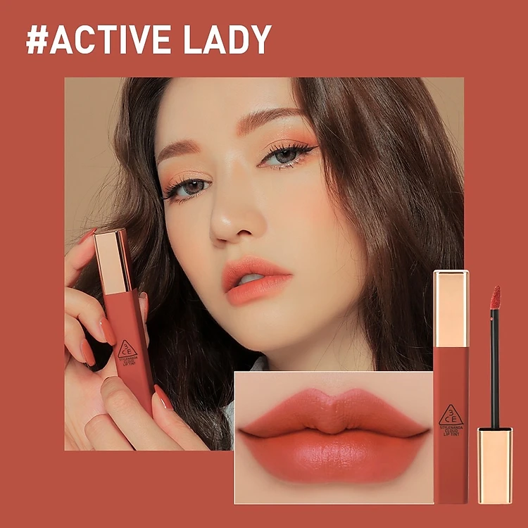 Son Kem 3CE Cloud Lip Tint #Active Lady (Ko tđ)