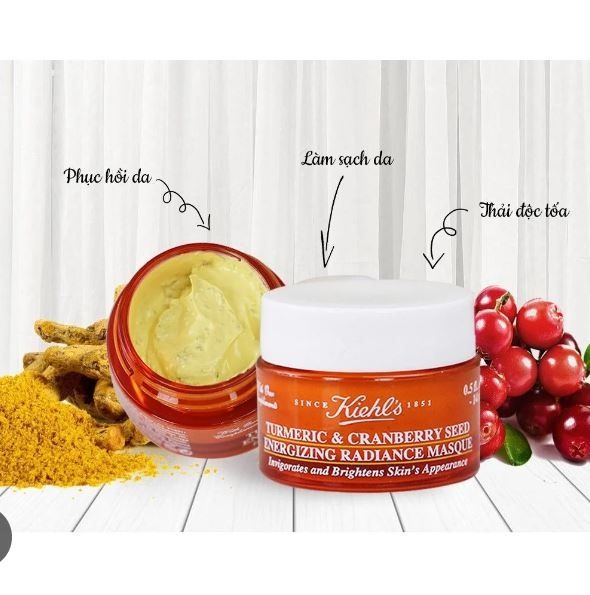 Mặt Nạ Nghệ Việt Quất Kiehl's Tumeric & Cranberry Seed 14ml