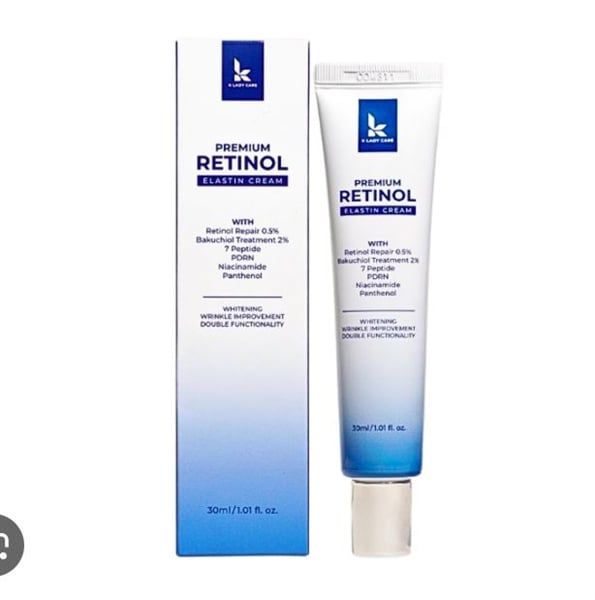 Kem Dưỡng K Lady Care Premium Retinol Elastin Cream Phục Hồi Làn Da 30ml (Mẫu Mới)