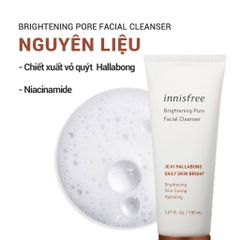 Sữa Rửa Mặt Innisfree Brightening Pore Facial Cleanser 150ml