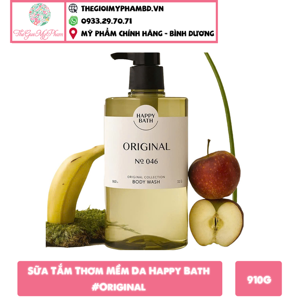 Sữa Tắm Thơm Mềm Da Happy Bath Original Collection Body Wash 910g #Original