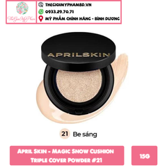April Skin - Magic Snow Cushion Triple Cover Powder #21