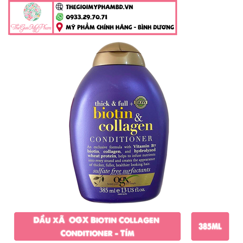 OGX - Xả Biotin 385ml