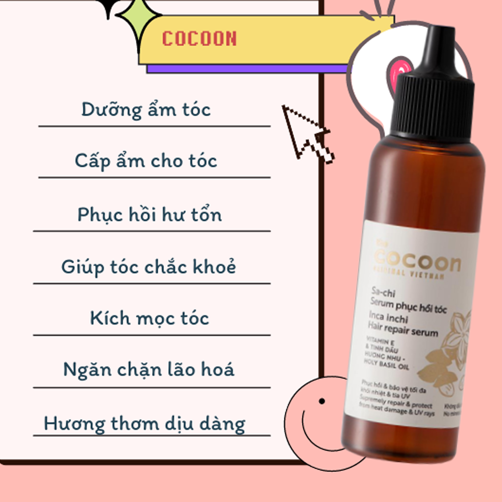 Cocoon - Serum Phục Hồi Tóc Cocoon Sa-chi 70ml