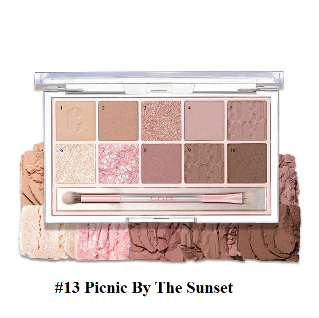 Phấn mắt Clio Pro Eye 10 Ô #13 Picnic By The Sunset