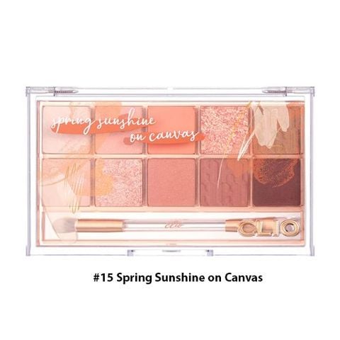 Phấn Mắt Clio Pro Eye 10 Ô #15 Spring Sunshine On Canvas