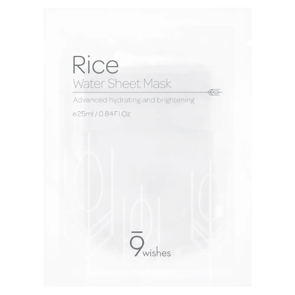 Mặt Nạ Chiết Xuất Gạo Cấp Ẩm và Làm Sáng Da 9wishes Rice Water Sheet Mask 25ml