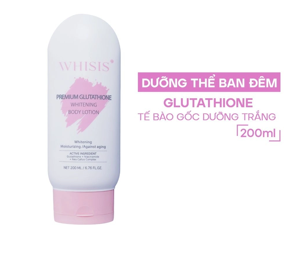 Whisis Premium Glutathione Whitening Body Lotion 200ml