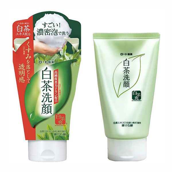 Sữa Rửa Mặt Trà Xanh Rohto Shirochasou Green Tea Foam
