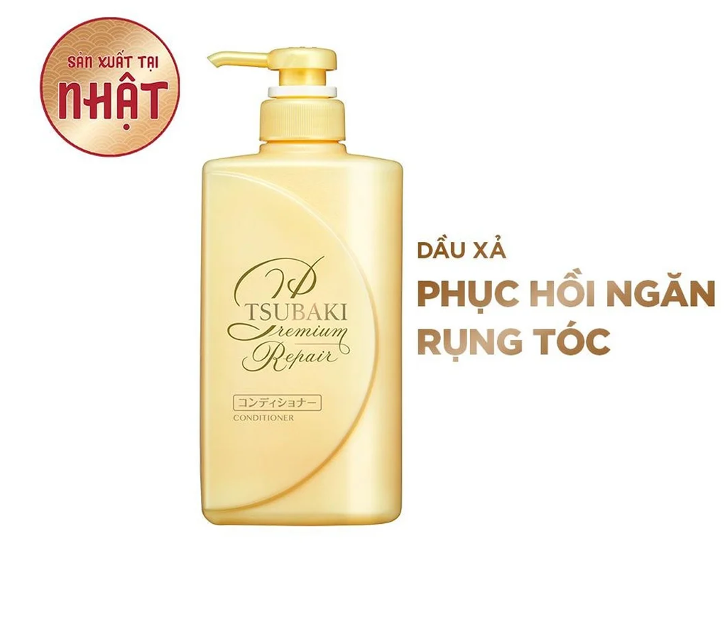 Tsubaki - Xã Phục Hồi Ngăn Rụng 490ml (Chai vàng)