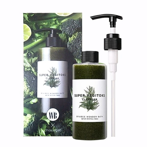 Sữa Rửa Mặt Sủi Bọt Rau Củ 3in1 Bivybes Wonder Bath Super Vegitoks Cleanser 300ml #XANH