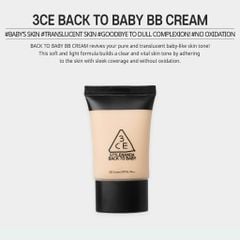 Kem Nền 3ce Back To Baby BB Cream SPF35 PA++ 30g