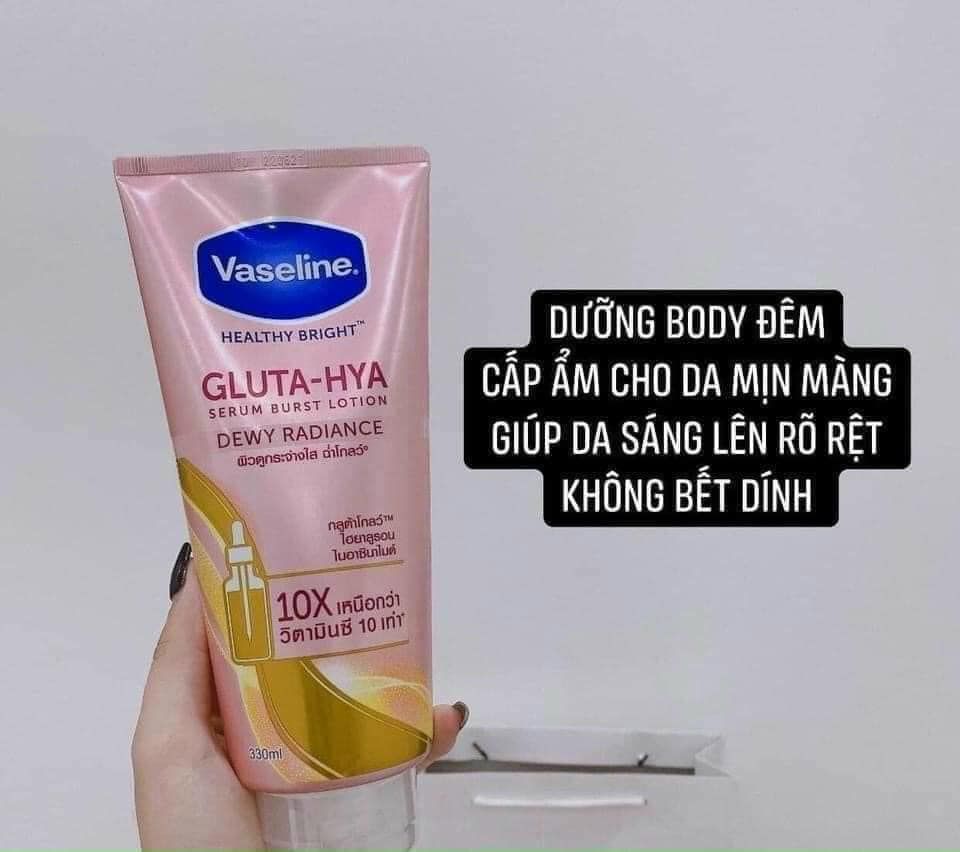 Vaseline - Gluta-Hyal 300ml #Dewy Radiance (Hồng)