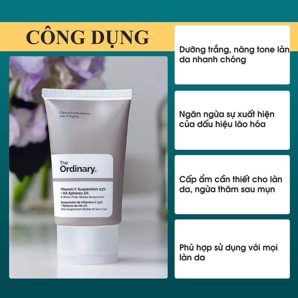 The Ordinary - Kem Dưỡng Sáng Da The Ordinary Vitamin C + HA 30ml