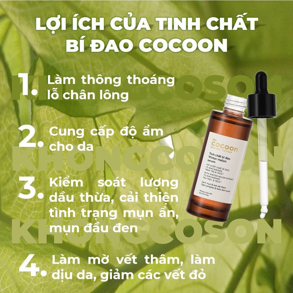 Cocoon - Tinh Chất Bí Đao Cocoon Winter Melon Serum 70ml
