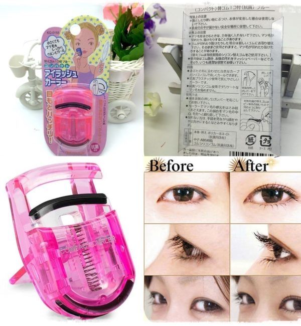 Bấm Mi Nhựa KAI Eyelash Curler #Hồng