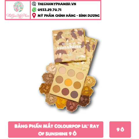 Phấn Mắt Colourpop Eyeshadow Palette #Lil’ Ray Of Sunshine