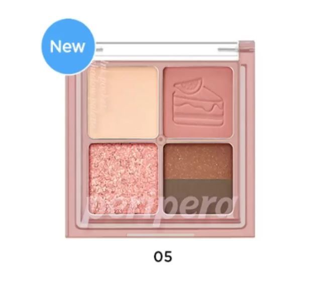 Phấn Mắt Peripera Ink 4 Ô Pocket Shadow Palette #05 Fig Scents Of Autumn