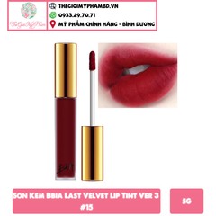 Son kem Bbia Last Velvet Lip Tint Ver 3 #15