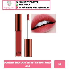 Son kem Bbia Last Velvet Lip Tint Ver 5 #24