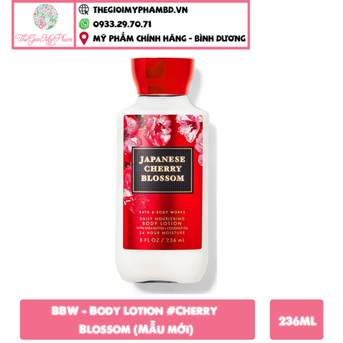 BBW - Body Lotion 236ml #Cherry Blossom (Mẫu mới)