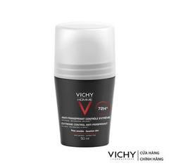 Lăn Khử Mùi, Kiềm Mồ Hôi Vichy Đen Không Mùi 50ml
