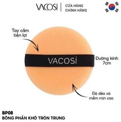 Bông Phấn Khô Vacosi BP08 (Tròn Trung)