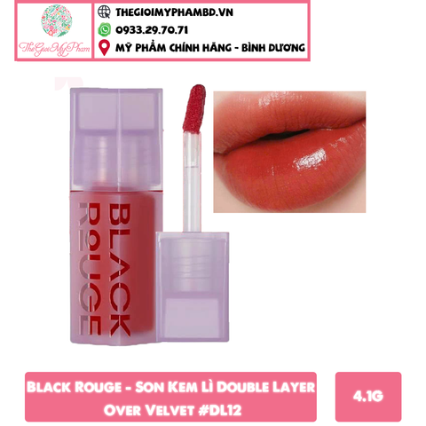 Black Rouge - Son Kem Lì Double Layer Over Velvet #DL12