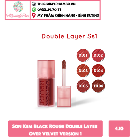 Black Rouge - Son Kem Lì Double Layer Over Velvet #DL02