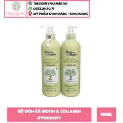 Bộ Gội+Xã Biotin & Collagen 500ml/chai #Voudioty