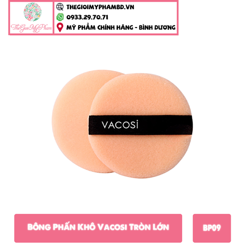 Bông Phấn Khô Vacosi Tròn Lớn BP09 (1 Cái)