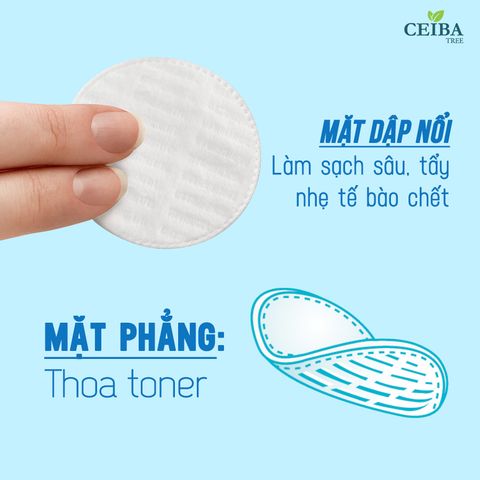Bông Tẩy Trang Ceiba ORGANIC 80 miếng