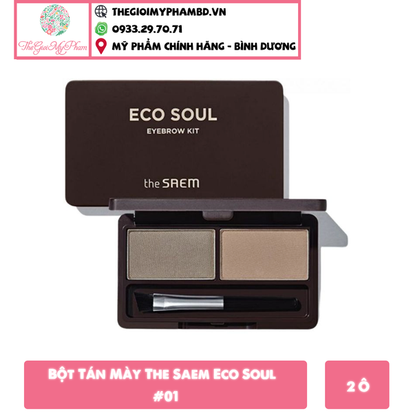 Bột Tán Chân Mày The Saem Eco Soul #01