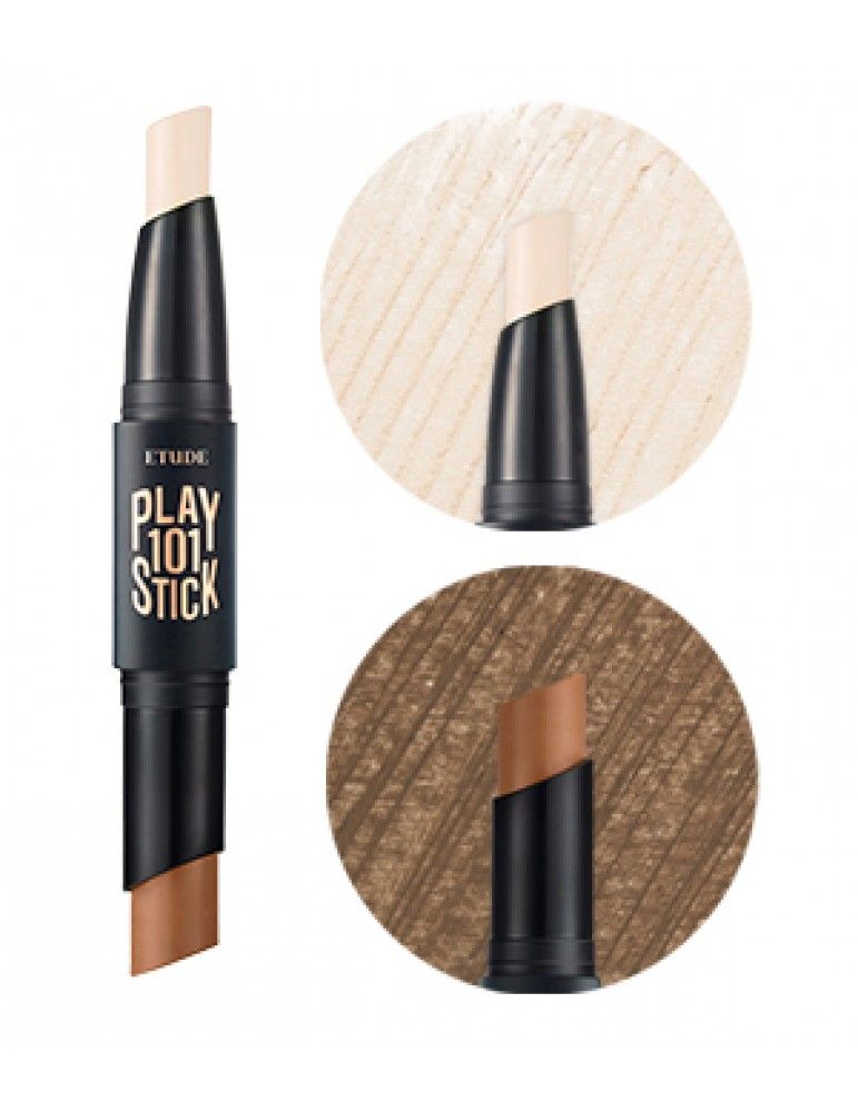 Bút Tạo Khối 2 Đầu Etude House Play 101 Stick Contour Duo #01